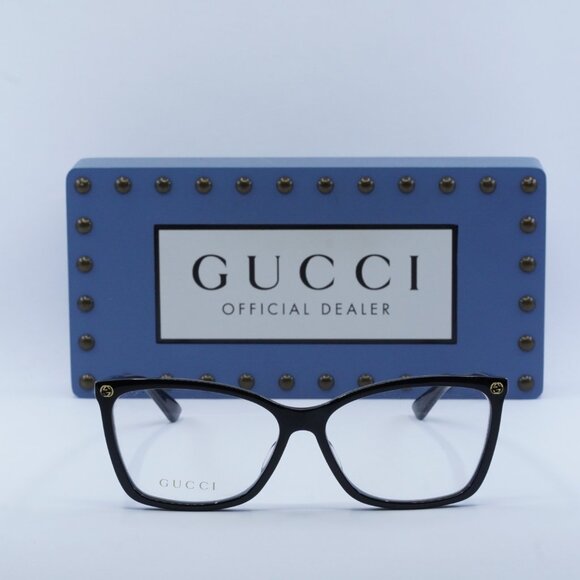 Final Price! Gucci GG0025O 001 Black Eyeglasses - Picture 2 of 10